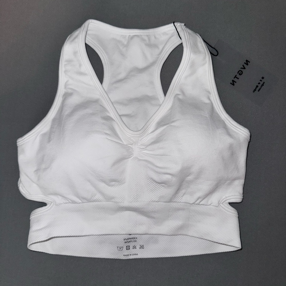 NVGTN White Sports Bra